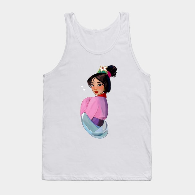 Oriental Princess Tank Top by Nixi